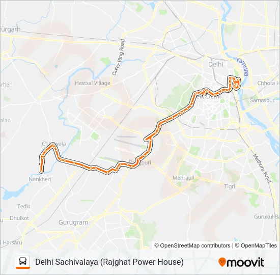 722 Bus Line Map