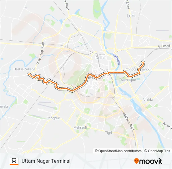 740 Bus Line Map