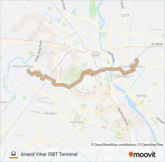 740 Bus Line Map