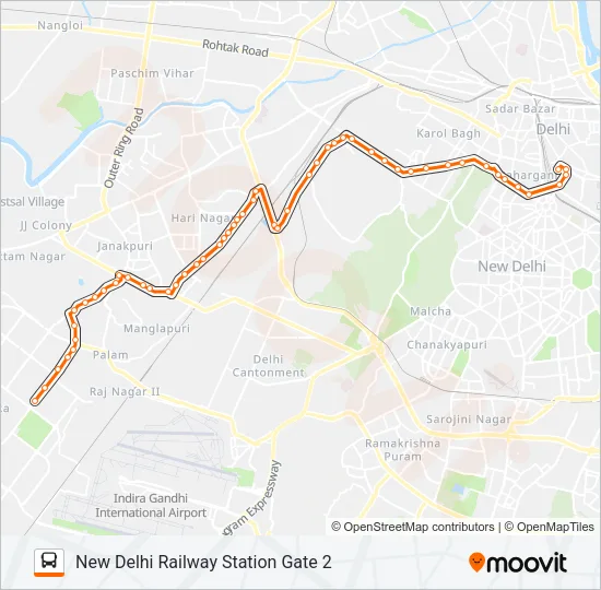 752 Bus Line Map