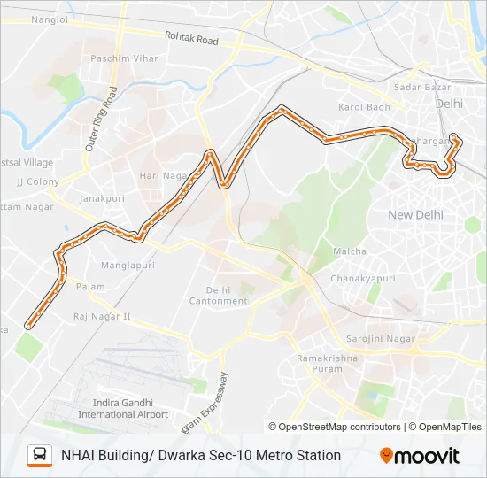 752 Bus Line Map