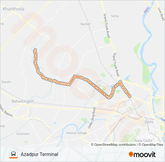 114C Bus Line Map