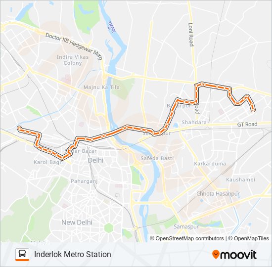 847A bus Line Map