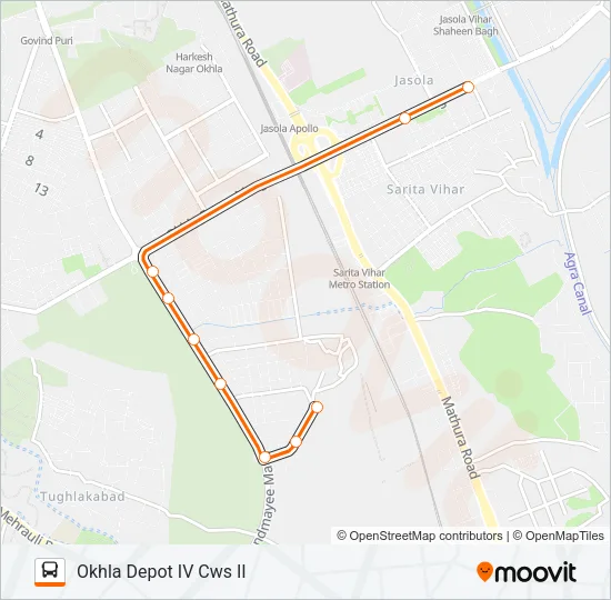 434STL Bus Line Map