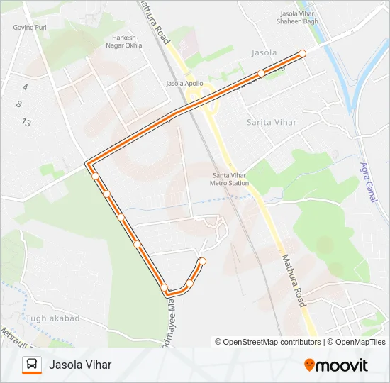 434STL Bus Line Map
