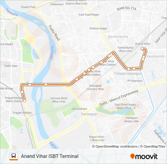 946STL Bus Line Map
