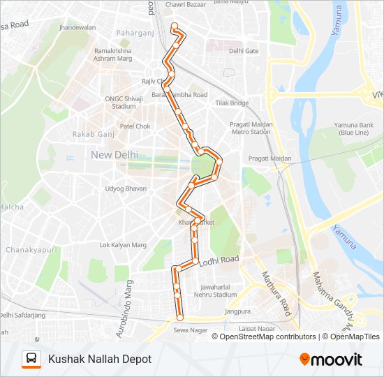 433LSTL Bus Line Map