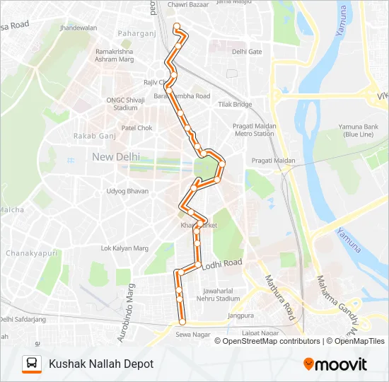 433LSTL Bus Line Map