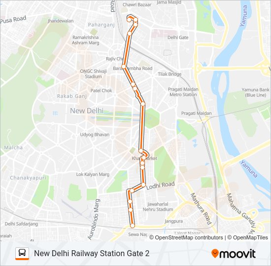 433LSTL Bus Line Map