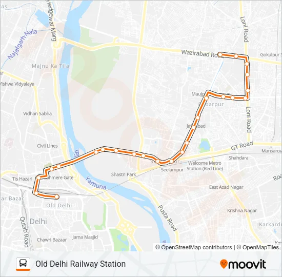 217 Bus Line Map