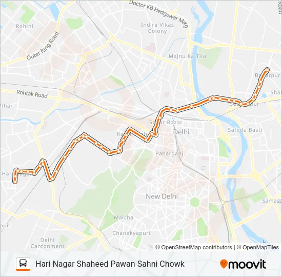 218 Bus Line Map