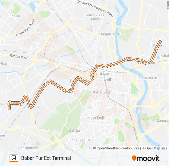 218 Bus Line Map