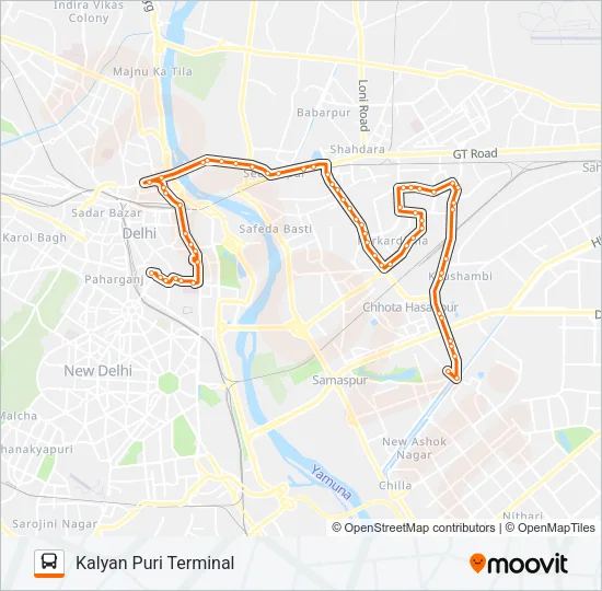 267 Bus Line Map