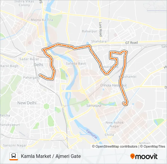 267 Bus Line Map