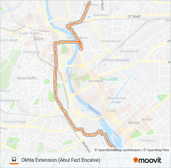274 Bus Line Map