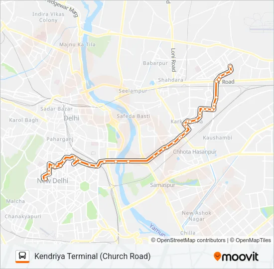 281 Bus Line Map