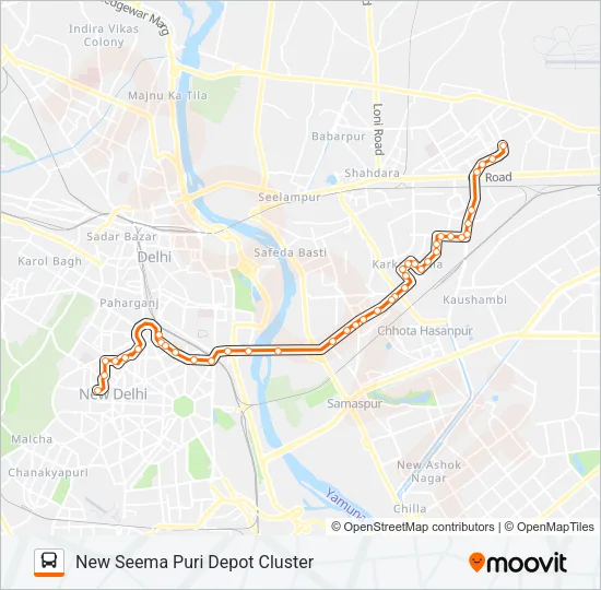 281 Bus Line Map
