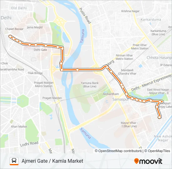 307 Bus Line Map