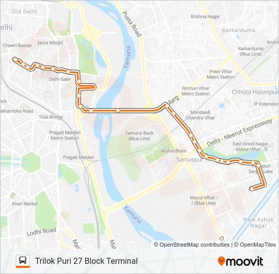 307 Bus Line Map