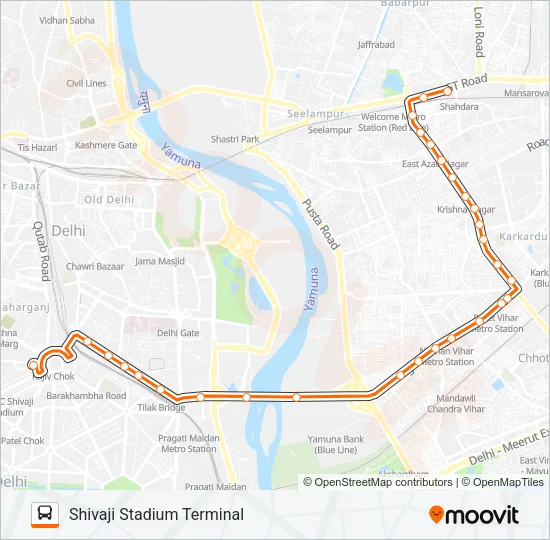 317 Bus Line Map