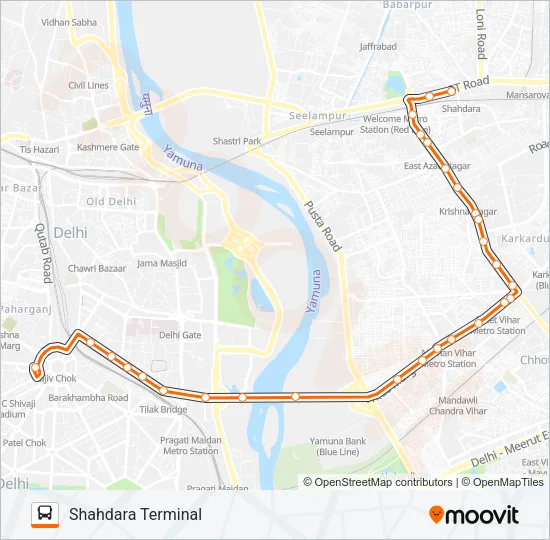 317 Bus Line Map