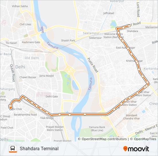 317 Route Schedules, Stops & Maps Shahdara Terminal (Updated)