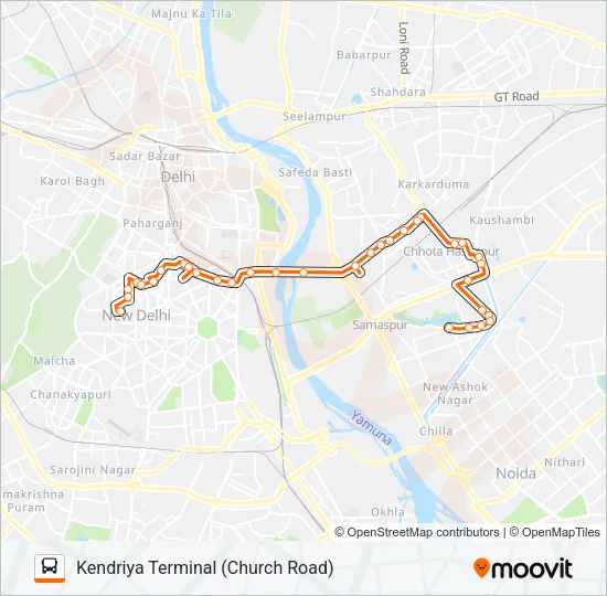390 Bus Line Map