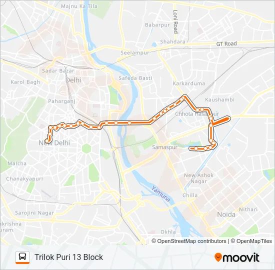390 Bus Line Map