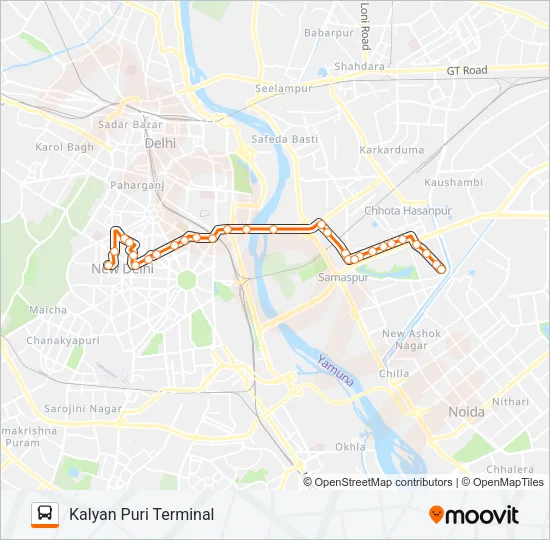 391 Bus Line Map