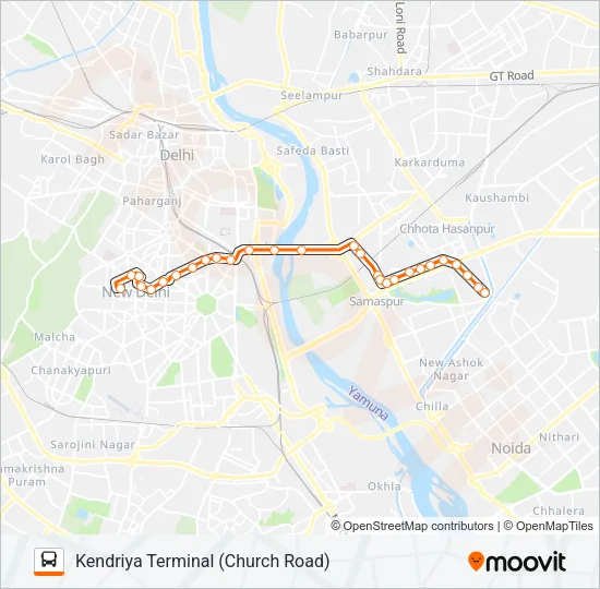 391 Bus Line Map