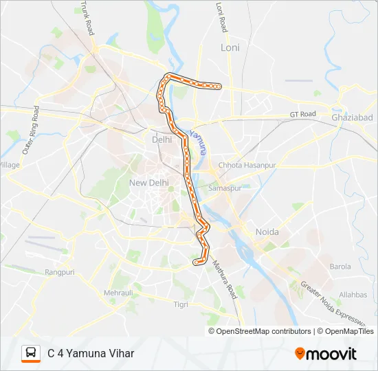 412 Bus Line Map