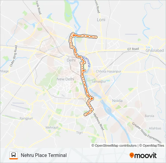 412 Bus Line Map