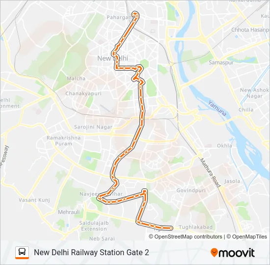 456 Bus Line Map