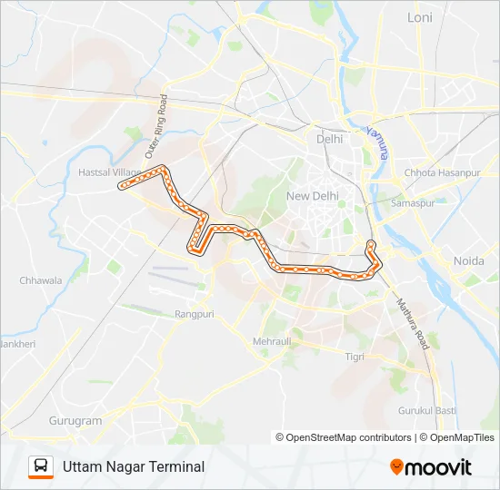 518 Bus Line Map