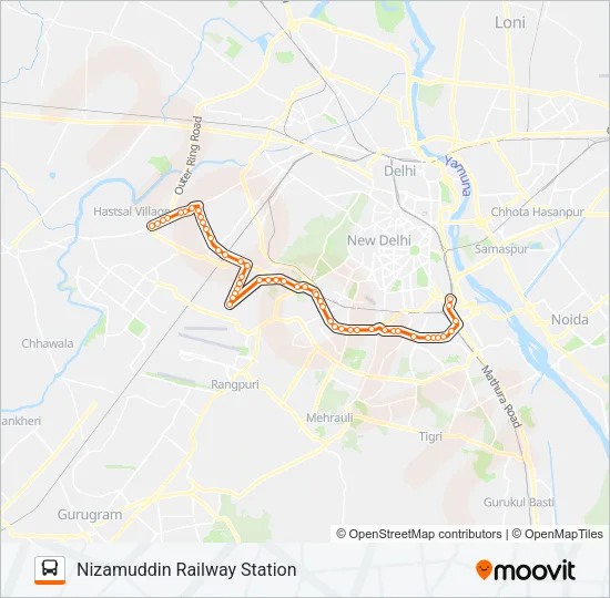 518 Bus Line Map