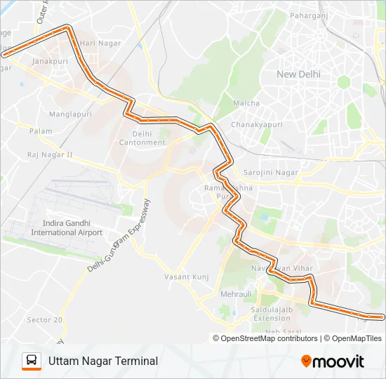 546 Bus Line Map