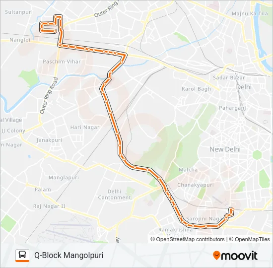 568 Bus Line Map