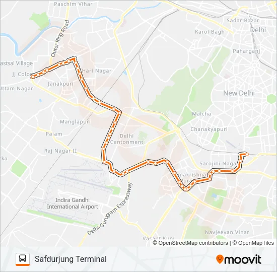 628 Bus Line Map