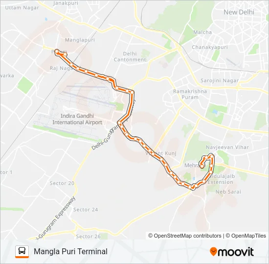715 Bus Line Map