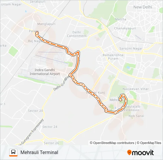 715 Bus Line Map