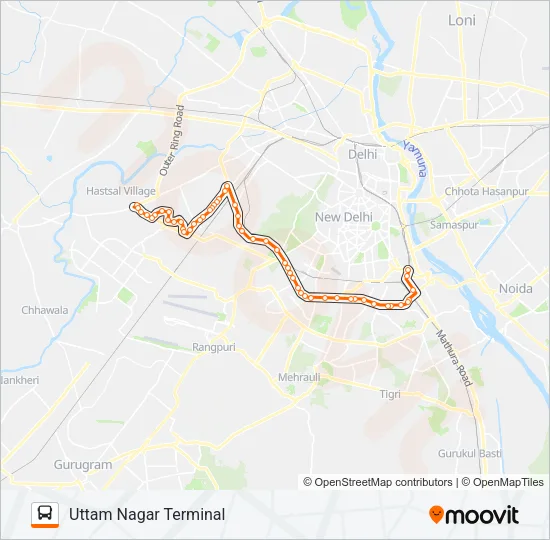 763 Bus Line Map