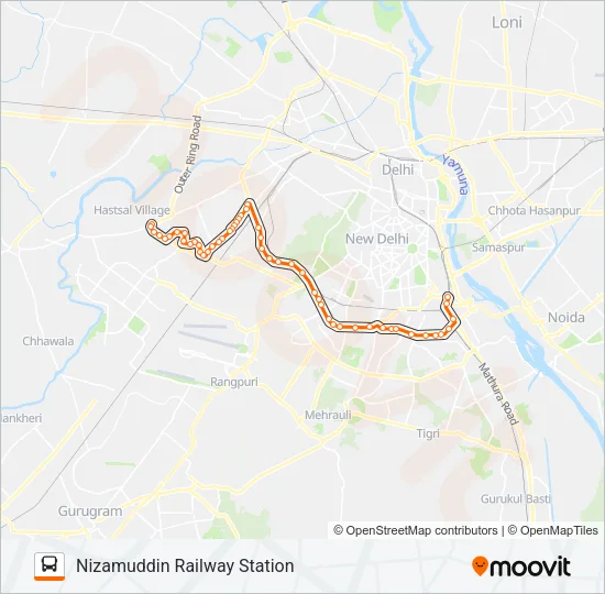 763 Bus Line Map