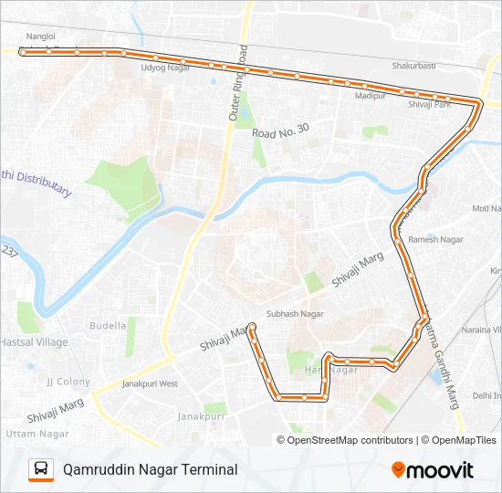 849 Bus Line Map