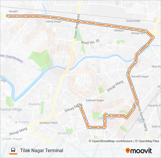 849 Bus Line Map
