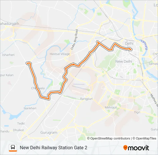 892 Bus Line Map