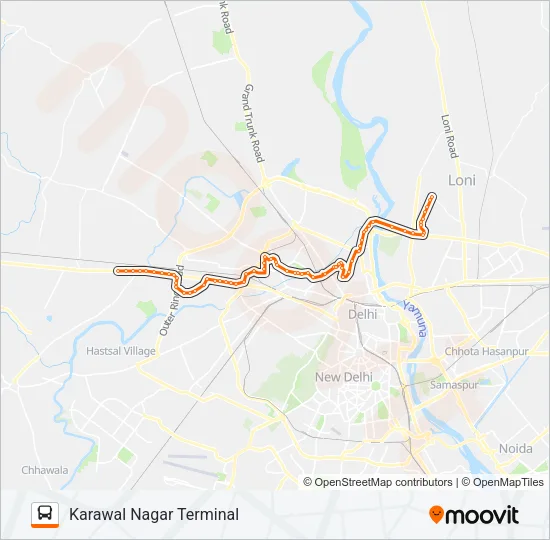 913 Bus Line Map
