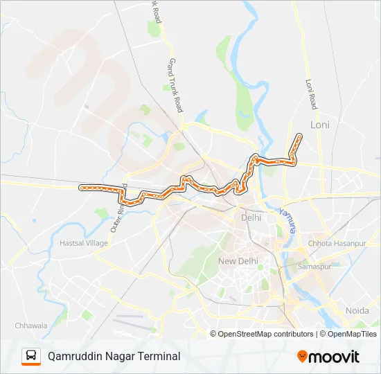 913 Bus Line Map