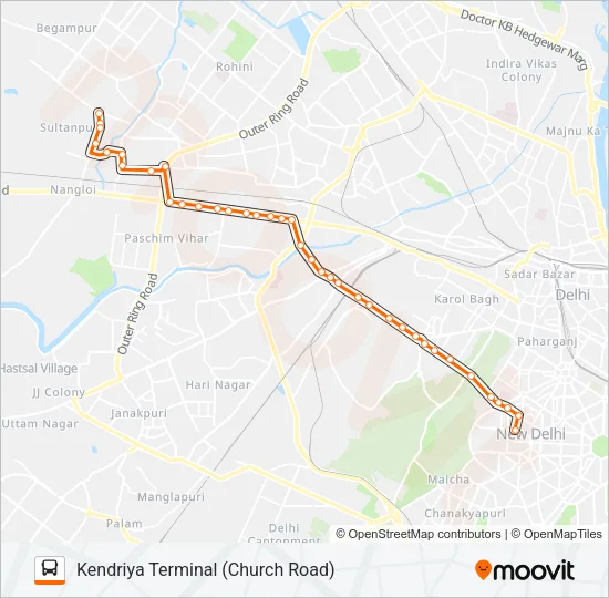 944 Bus Line Map