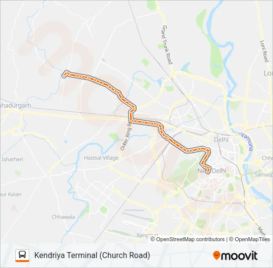 962 Bus Line Map