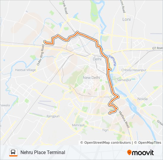 964 Route Schedules, Stops & Maps Nehru Place Terminal (Updated)